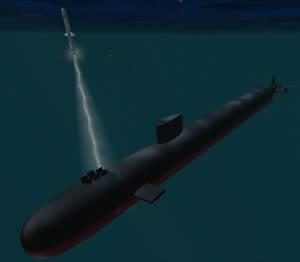 S.C.S. Dangerous Waters' Screenshot - Seawolf Missile Launching